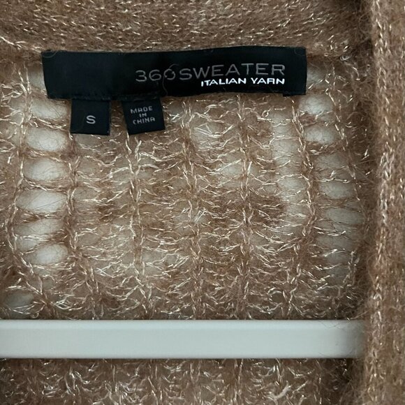 360Cashmere Ines Cashmere Cardigan Size S in Camel - Picture 5 of 9